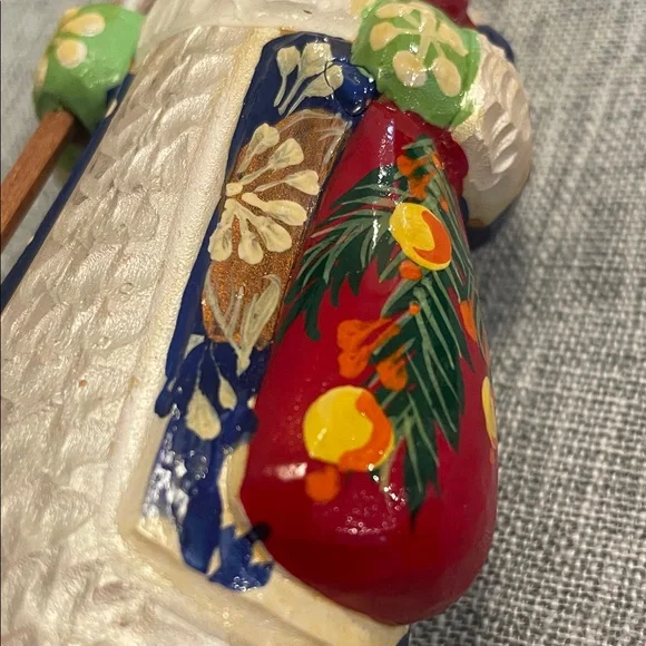 Hand-Painted Russian Santa Figurine - Picture 6 of 6